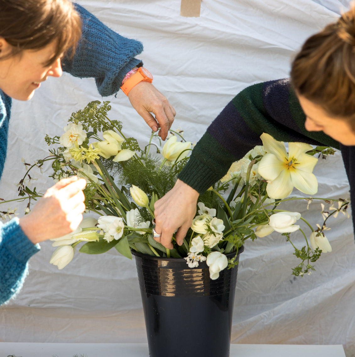 Delivery and installation of wedding flowers Sitopia Farm