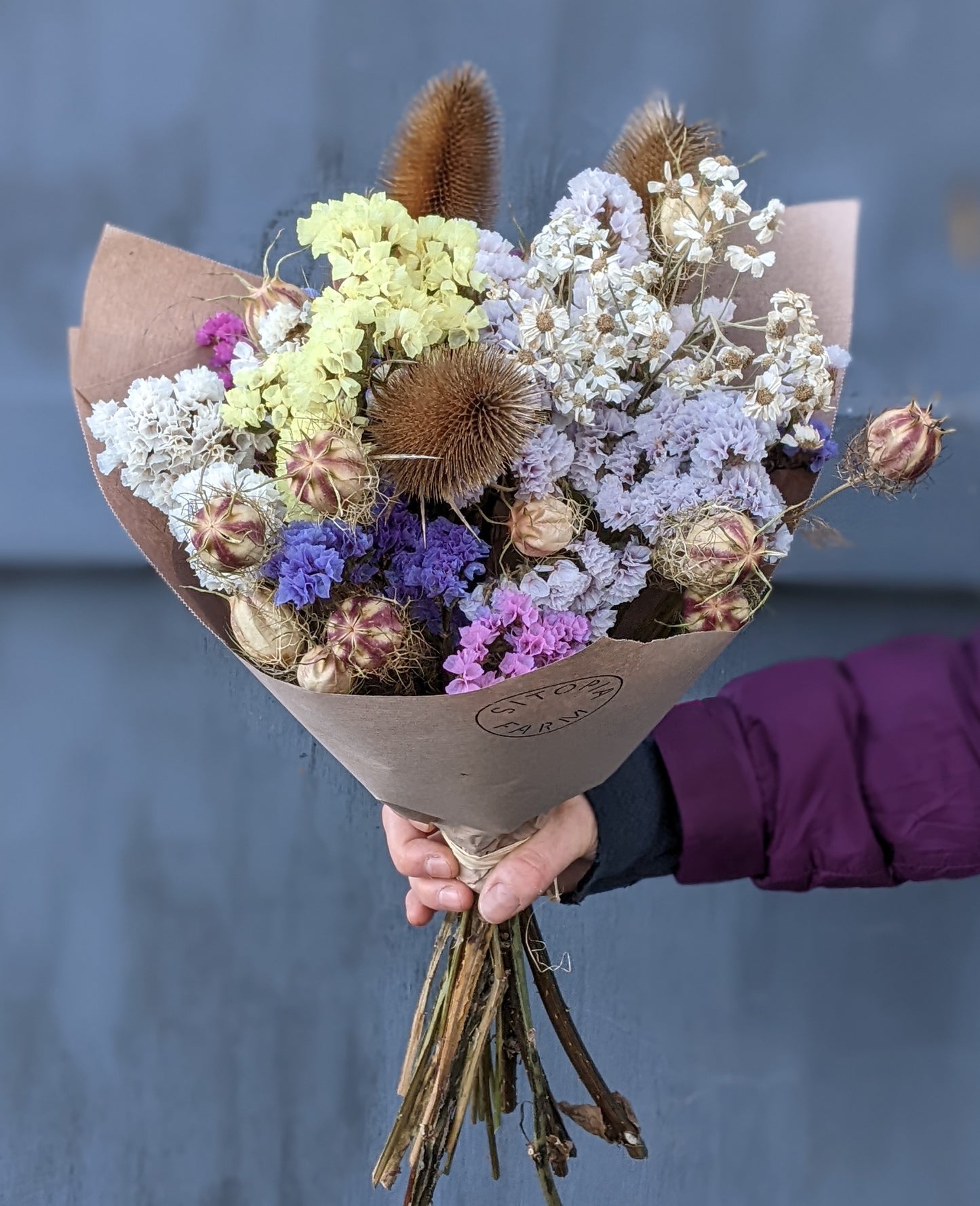 Dried Flower Christmas Bouquet