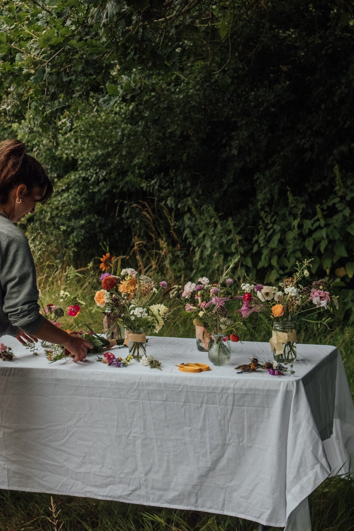 Delivery and installation of wedding flowers