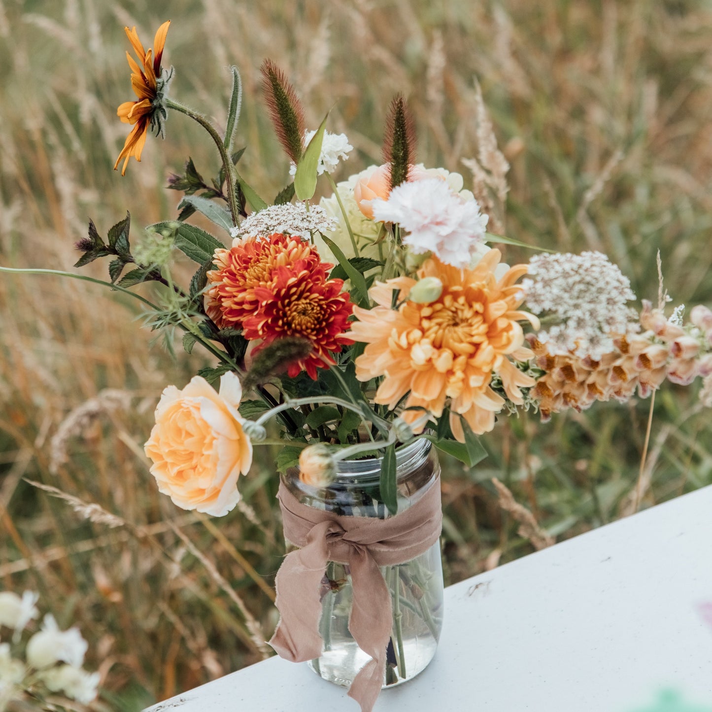 Flower growing through the seasons