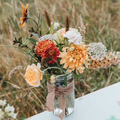 Flower growing through the seasons
